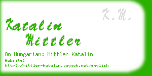 katalin mittler business card